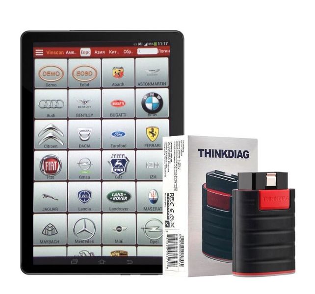 Комплект ThinkDiag LVSscan Pro + Планшет Teclast P40 HD + Подовжувач OBD2 900001 фото