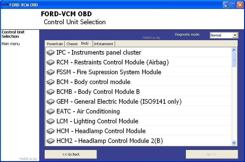 Автосканер Ford VCM OBD 590009 фото