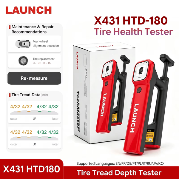 Прибор для измерения глубины протектора шин LAUNCH HTD180 510069 фото